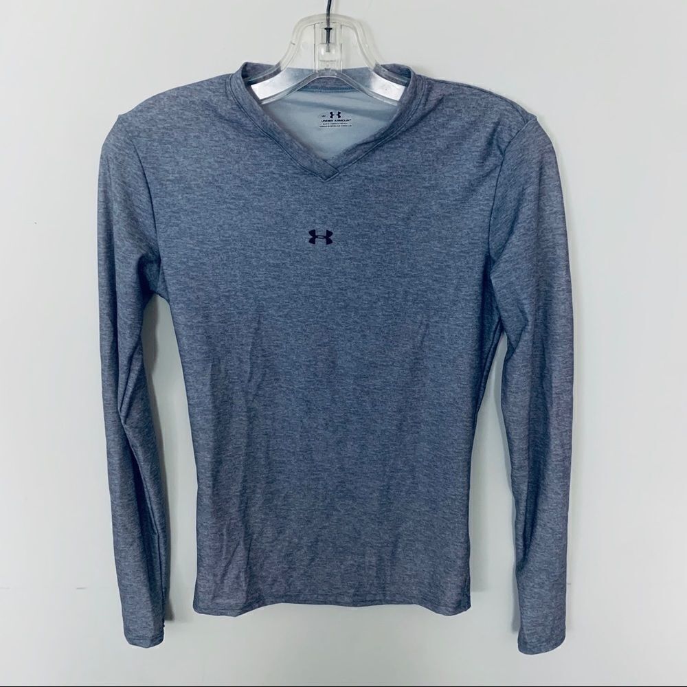 Under Armour Gray Long Sleeve Workout Shirt
